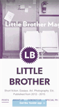 Mobile Screenshot of littlebrothermagazine.com